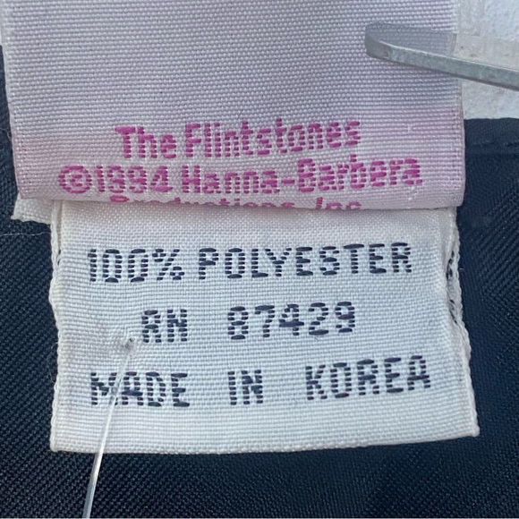 Vintage 1994 Flintstones Satin Vest Waistcoat Leopard Print Hanna-Barbara NWT - Picture 8 of 9